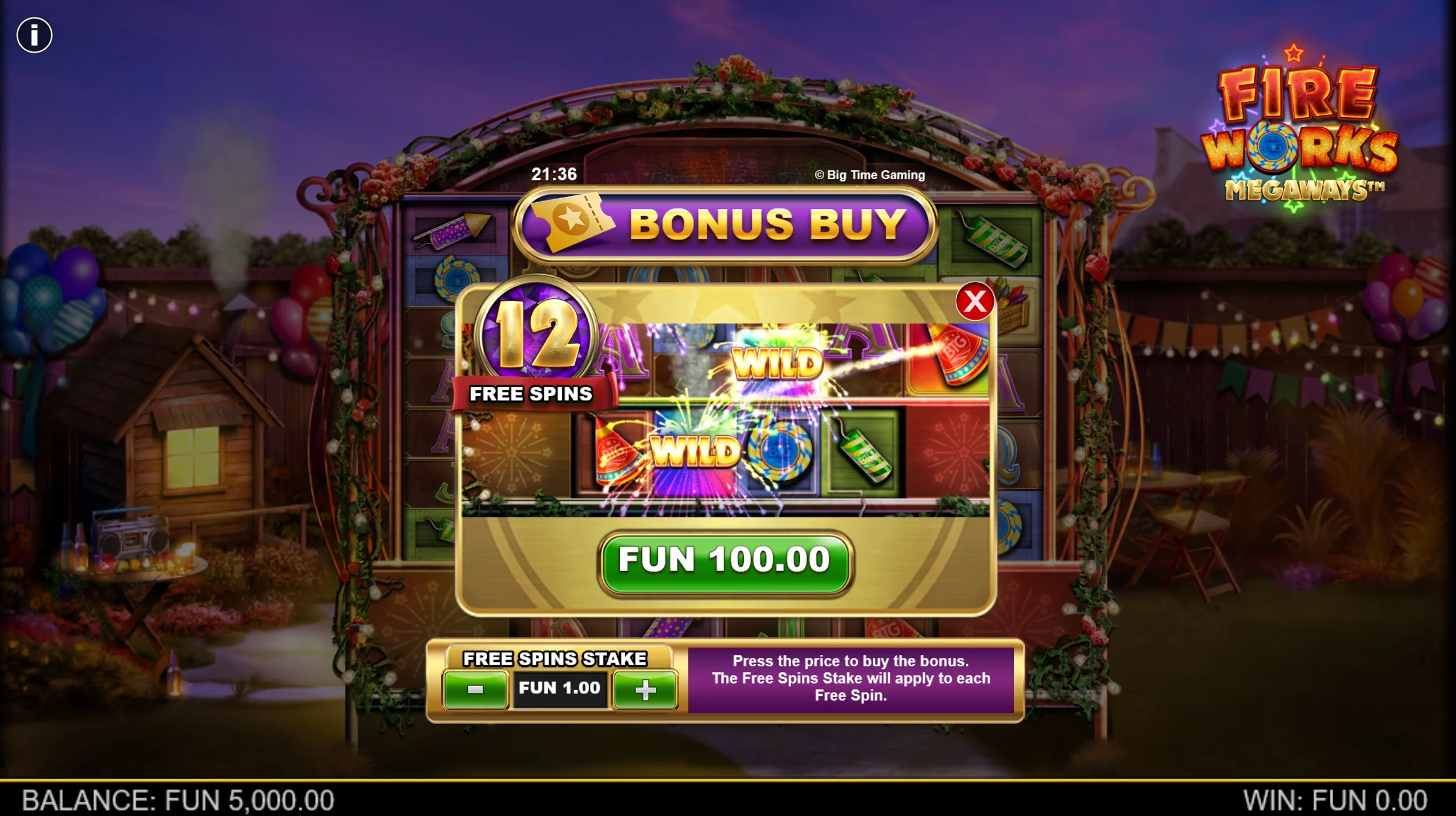 Fireworks Megaways™slot